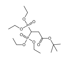 tetraethyl 2-tert-butoxycarbonylethylene-1,1-bisphosphonate Structure