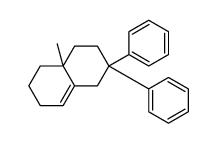 Naphthalene, 1,2,3,4,4a,5,6,7-octahydro-4a-methyl-2,2-diphenyl- structure