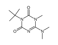 3-tert-butyl-6-dimethylamino-1-methyl-1H-[1,3,5]triazine-2,4-dione结构式