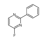 Pyrimidine, 4-fluoro-2-phenyl- (9CI) structure