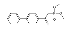 2-dimethoxyphosphoryl-1-(4-phenylphenyl)ethanone结构式