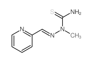 Hydrazinecarbothioamide,1-methyl-2-(2-pyridinylmethylene)- Structure