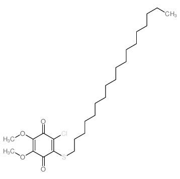 2,5-Cyclohexadiene-1,4-dione,2-chloro-5,6-dimethoxy-3-(octadecylthio)- picture
