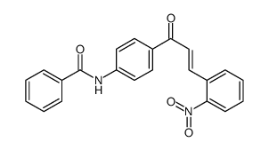 N-[4-[3-(2-nitrophenyl)prop-2-enoyl]phenyl]benzamide结构式