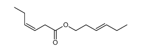 trans-3-Hexenyl-cis-3-hexenoat Structure