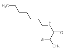 Propanamide,2-bromo-N-heptyl- Structure