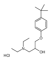 1-(4-tert-butylphenoxy)-3-(diethylamino)propan-2-ol,hydrochloride Structure