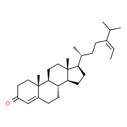 (24E)-Stigmasta-4,24(28)-dien-3-one结构式