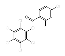 (2,3,4,5,6-pentachlorophenyl) 2,4-dichlorobenzoate structure