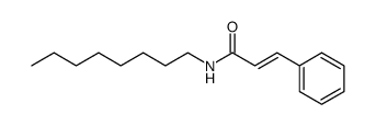 N-Octyl-3-phenylpropenamide structure