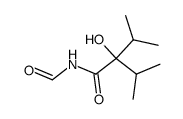 N-Formyl-2-hydroxy-3-methyl-2-(1-methylethyl)butanamide结构式