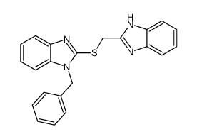 2-(1H-benzimidazol-2-ylmethylsulfanyl)-1-benzylbenzimidazole结构式