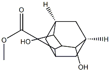 4,10-Dihydroxytricyclo[3.3.1.13,7]decane-2-carboxylic acid methyl ester Structure