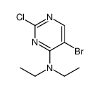 5-bromo-2-chloro-N,N-diethylpyrimidin-4-amine结构式