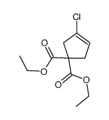 diethyl 3-chlorocyclopent-3-ene-1,1-dicarboxylate Structure