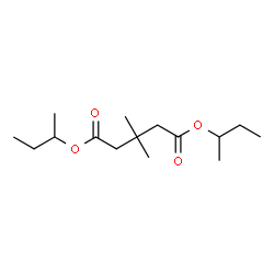 3,3-Dimethylpentanedioic acid bis(1-methylpropyl) ester Structure