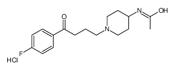 N-[1-[4-(4-fluorophenyl)-4-oxobutyl]piperidin-4-yl]acetamide,hydrochloride Structure