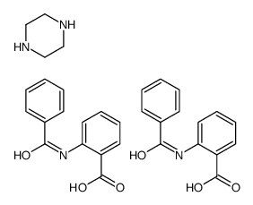 2-benzamidobenzoic acid,piperazine结构式