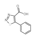 1,2,3-Thiadiazole-4-carboxylicacid, 5-phenyl- Structure