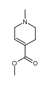1-甲基-1,2,3,6-四氢吡啶-4-羧酸甲酯结构式