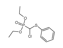 Diethyl chloro-(phenylthio)-methanephosphonate Structure