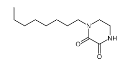 1-octylpiperazine-2,3-dione Structure