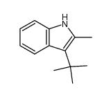 2-methyl-3-tert-butyl-1H-indole结构式