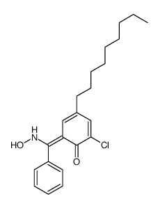 (Z)-(3-Chloro-2-hydroxy-5-nonylphenyl)phenylmethanone oxime structure