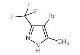 4-Bromo-3-methyl-5-(trifluoromethyl)-1H-pyrazole structure