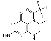 2-amino-6-methyl-5-trifluoroacetyl-5,6,7,8-tetrahydro-3H-pteridin-4-one结构式