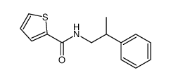 N-(2-phenylpropyl)thiophene-2-carboxamide结构式