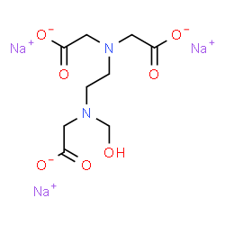 sodium N-[2-[bis(carboxymethyl)amino]ethyl]-N-(hydroxymethyl)glycinate Structure