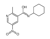 N-cyclohexyl-2-methyl-5-nitropyridine-3-carboxamide Structure