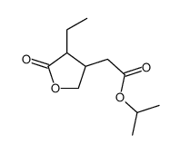 3-Furanaceticacid,4-ethyltetrahydro-5-oxo-,1-methylethylester(9CI) structure