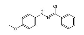 1-(chlorophenylmethylene)-2-(4-methoxyphenyl)hydrazine结构式