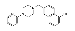 6-[(4-pyridin-2-ylpiperazin-1-yl)methyl]naphthalen-1-ol结构式