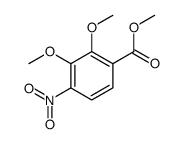 methyl 2,3-dimethoxy-4-nitrobenzoate结构式