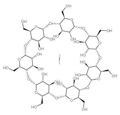 b-cyclodextrin-iodine inclusion complex picture