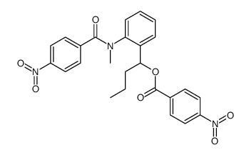 1-[2-[methyl-(4-nitrobenzoyl)amino]phenyl]butyl 4-nitrobenzoate结构式