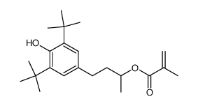 4(3,5-di-t-butyl-4-hydroxy phenyl)-2-butyl methacrylate结构式