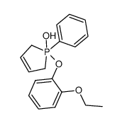 1-(2-ethoxy-phenoxy)-1-phenyl-2,5-dihydro-1H-1λ5-phosphol-1-ol结构式