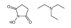 N,N-diethylethanamine,1-hydroxypyrrolidine-2,5-dione结构式