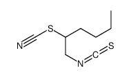 1-isothiocyanatohexan-2-yl thiocyanate结构式