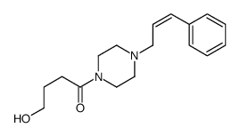 4-hydroxy-1-[4-(3-phenylprop-2-enyl)piperazin-1-yl]butan-1-one Structure