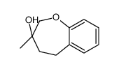 3-methyl-4,5-dihydro-2H-1-benzoxepin-3-ol结构式