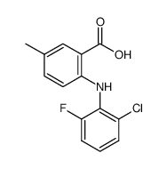2-[(2-chloro-6-fluorophenyl)amino]-5-methylbenzoic acid结构式