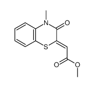 (4-methyl-3-oxo-3,4-dihydro-benzo[1,4]thiazin-2-ylidene)-acetic acid methyl ester Structure