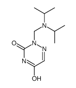 2-[[di(propan-2-yl)amino]methyl]-1,2,4-triazine-3,5-dione Structure