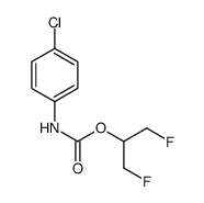 1,3-difluoropropan-2-yl N-(4-chlorophenyl)carbamate结构式