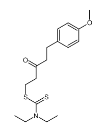 [5-(4-methoxyphenyl)-3-oxopentyl] N,N-diethylcarbamodithioate结构式